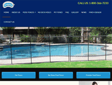 Tablet Screenshot of guardianpoolfence.com